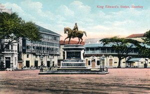 König-Edward-Statue, Bombay, Indien, frühes 20. Jahrhundert von Unbekannt
