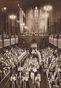 Krönungsprozession von König Georg VI., Westminster Abbey, 1937