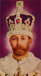 König Georg V. bei seiner Krönung, 1911