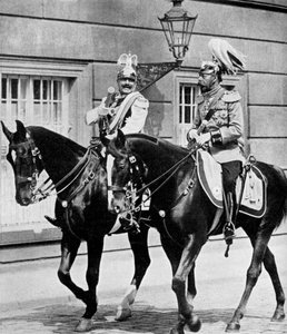 König Georg V. von Großbritannien und Kaiser Wilhelm II. von Deutschland, 1913-1951 von Unbekannt