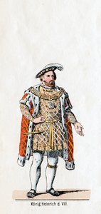 König Heinrich VIII. von England, Kostümentwurf für Shakespeares Stück, Heinrich VIII., 19. Jahrhundert von Unbekannt