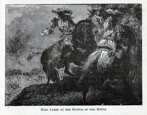 König James in der Schlacht am Boyne, 1882 von Unbekannt