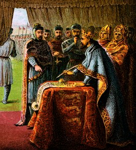 König Johann und die Magna Carta, 1215, ca. 1850
