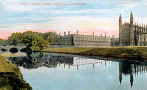 Kings College, Kings College Chapel und Clare College, Cambridge, frühes 20. Jahrhundert