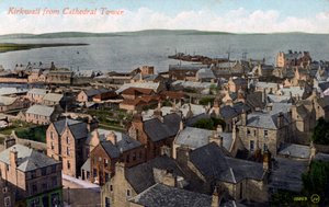 Kirkwall vom Kathedralenturm, Orkney, Schottland, 20. Jahrhundert von Unbekannt