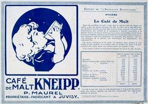 Kneipp Café de Malt, Werbung, 1915