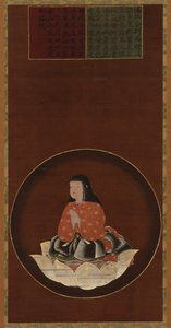 Kobo Daishi als Kind auf einer Lotusblüte sitzend, Muromachi-Periode, 15.-16. Jahrhundert von Unbekannt