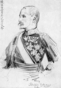 Kodama Gentaro, japanischer Soldat und Staatsmann, Russisch-Japanischer Krieg, 1904-5 von Unbekannt