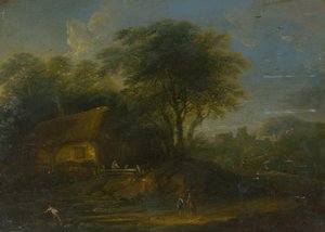 Landschaft mit Fischern von Unbekannt