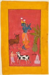 Krishna Flötenspielend, um 1675-1700