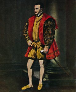 König Philipp II. von Spanien 1527-1598 - Gemälde von Tizian, 1934