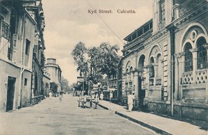 Kyd Street, Kalkutta, spätes 19. - frühes 20. Jahrhundert von Unbekannt