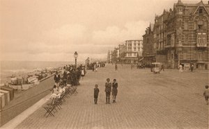 La Digue, Die Promenade, ca. 1900 von Unbekannt