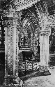 Lady Chapel, Rosslyn Chapel, Midlothian, Schottland, 20. Jahrhundert