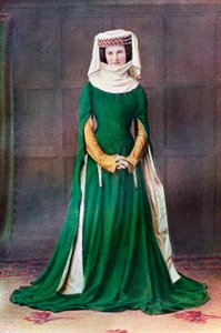 Damenkleid, 14. Jahrhundert, 1910