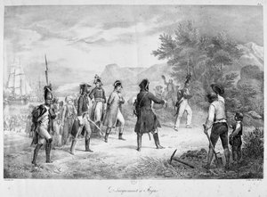 Landung in Frejus, März 1815 von Unbekannt