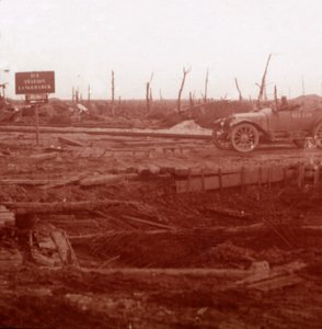 Bahnhof Langemarck, Flandern, Belgien, um 1914-1918