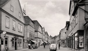 Langestrasse, Bückeburg, Deutschland, um 1930er Jahre