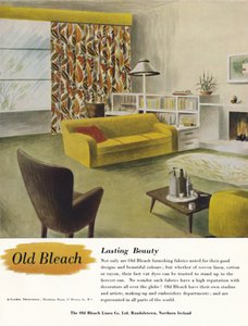 Dauerhafte Schönheit - Werbung der Old Bleach Linen Co., ca. 1945 von Unbekannt