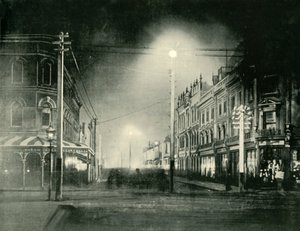 Launceston bei Nacht, Brisbane Street, 1901 von Unbekannt