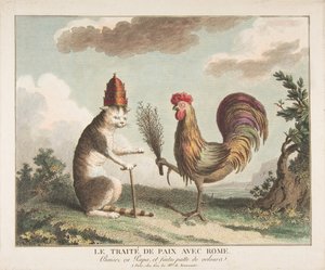 Der Friedensvertrag mit Rom Le Traité de Paix avec Rome, ca. 1789
