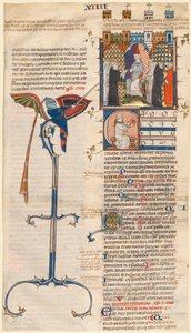 Blatt aus einem Decretum von Gratian: Initiale C..., um 1300-1310