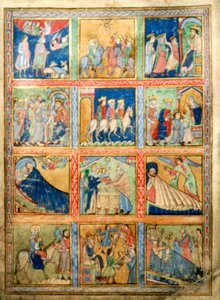 Blatt für ein Psalter, Canterbury Christ Church, ca. 1155-1160