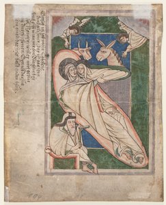 Blatt aus einem Psalter: Geburt Christi, frühe 1200er