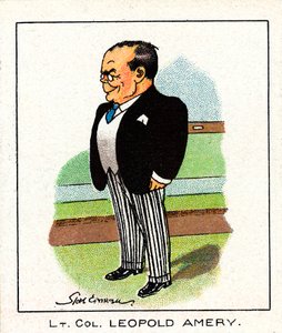 Leopold Charles Maurice Stennett Amery, englischer konservativer Politiker von Unbekannt