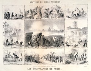 Les Souffrances de Paris, 1870-1871 von Unbekannt