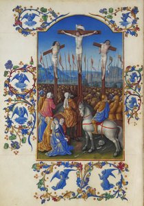 Les Très Riches Heures des Herzogs von Berry, Folio 152v - Die Kreuzigung von Unbekannt