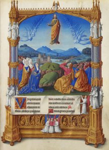 Les Très Riches Heures des Herzogs von Berry, Folio 184r - Die Himmelfahrt