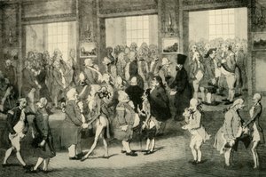 Levee von Lord Cornwallis, Generalgouverneur in der Tür rechts, 1925