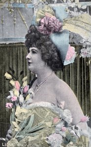 Lidia, Vintage-Postkarte aus Frankreich, ca. 1900 von Unbekannt