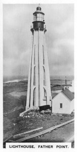 Leuchtturm, Father Point, Quebec, Kanada, ca. 1920er Jahre
