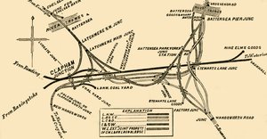 Gleise am Clapham Junction von Unbekannt