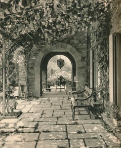 Lebende Terrasse, Landhaus von Mr. W. Griffin Gribbel, Chestnut Hill, Philadelphia, ca. 1928