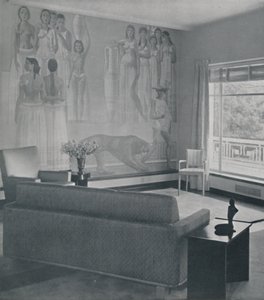 Wohnzimmer in der Cafritz-Residenz in Georgetown, bei Washington D.C., 1942 von Unbekannt