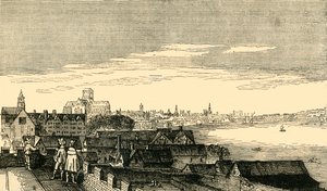 London, vom Dach des Arundel House, 17. Jahrhundert, 1881