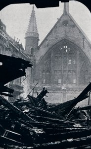 Londons Guildhall nach dem Brand vom 29. Dezember