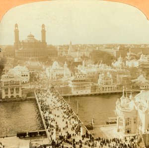 Blick nach Norden vom Eiffelturm, Pariser Ausstellung, 1902 von Unbekannt