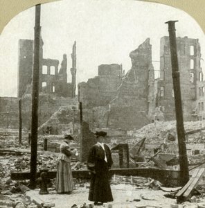 Blick nach Nordosten von der Ecke Ellis und Powell Sts, 1906