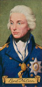 Lord Nelson, aus einer Serie von Zigarettenkarten, 1935