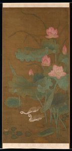 Lotus und Wasservögel