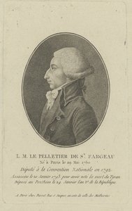 Louis-Michel Le Peletier, Marquis de Saint-Fargeau 1760-1793, 1790er Jahre von Unbekannt