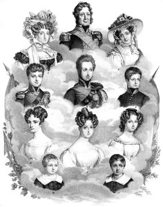 Louis-Philippe, König von Frankreich, und seine Familie, 19. Jahrhundert von Unbekannt
