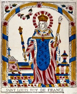 Ludwig IX., König von Frankreich, in seinen Krönungsgewändern, 1226
