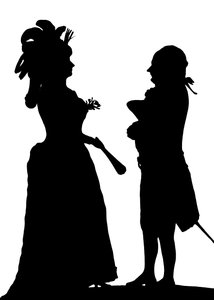 Louise Contat und Joseph Dazincourt, französische Schauspieler, 1784 1912 von Unbekannt