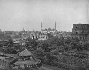 Lucknow, am Fluss Gumti, 19. Jahrhundert