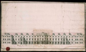 Schloss Ludwigsburg. Fassadengestaltung des Nordflügels von Unbekannt